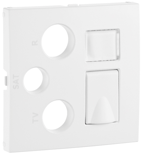 Centro para Tomadas Mistas R - TV - SAT - RJ45 / R - TV - SAT - RJ45 - FO