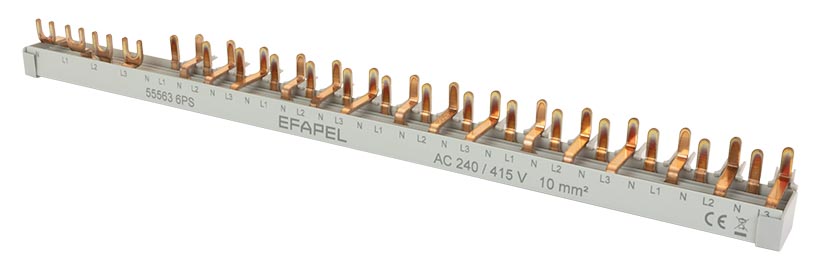 “U” Type Busbar / Flat 19 Modules 3P + N