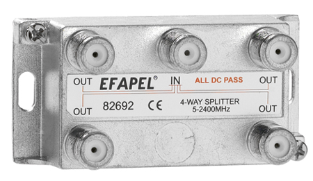 Repartidor Coaxial Terminal 4 Saídas