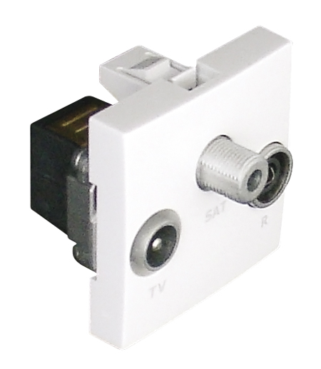 Tomada R - TV - SAT Estrela - 2 Módulos