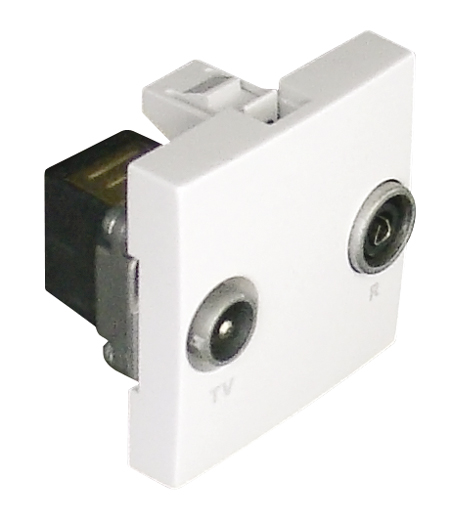 Tomada R - TV Estrela - 2 Módulos