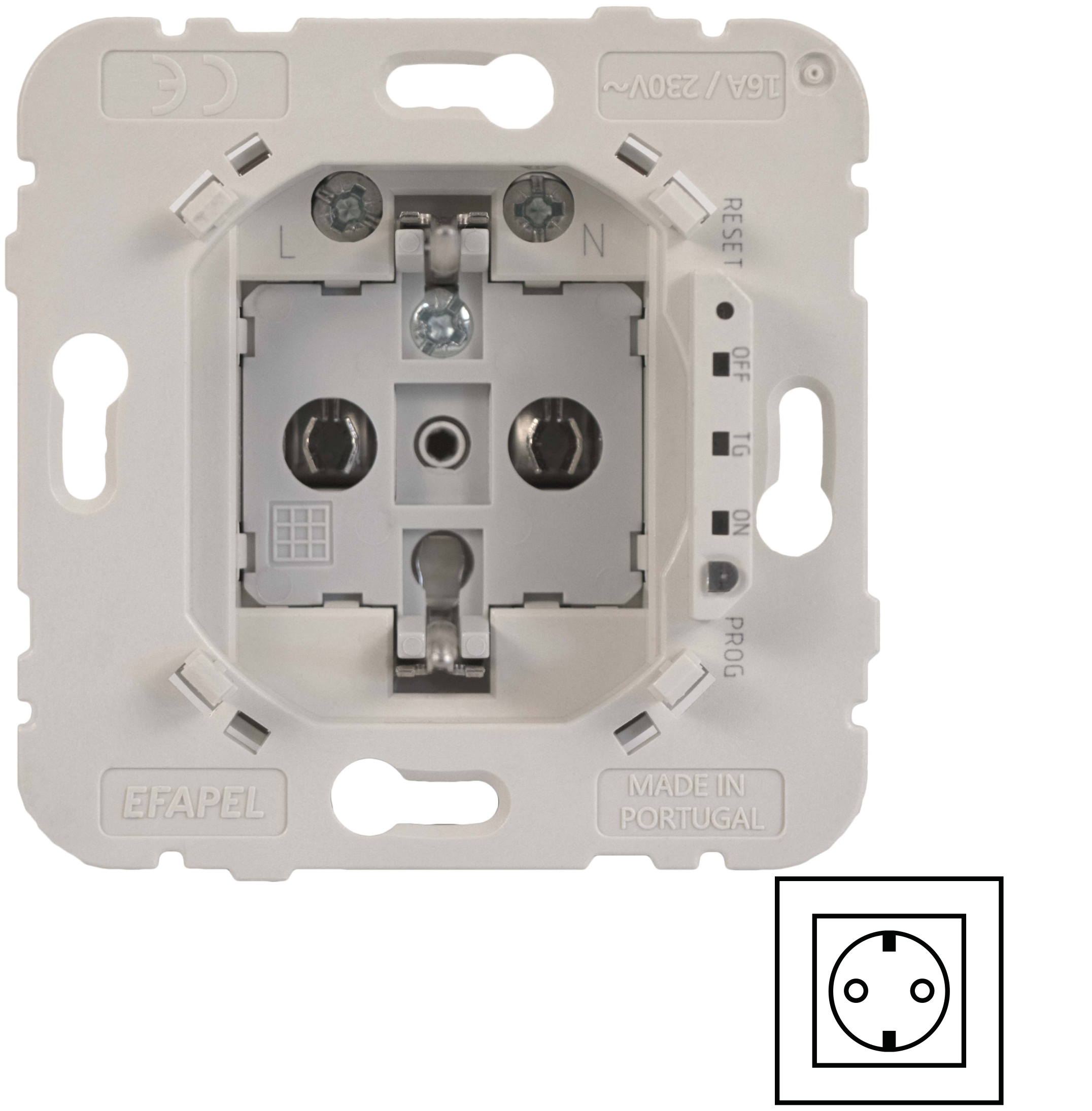 Tomada Schuko de 16A Metering D40